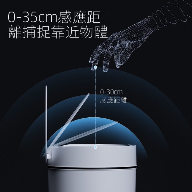 Thùng rác thông minh có nắp mở tự động sức chứa lớn chống nước Sử dụng pin AA