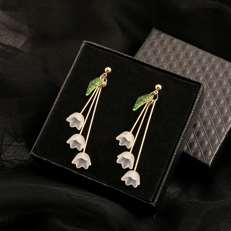 Bông Tai Hình Hoa Lá Phong Cách Nhật Hàn Đơn Giản Thời Trang