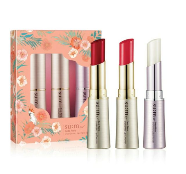 [ HOT ] Son môi Su:m37 sắc màu rực rỡ thời trang Dear Flora Enchanted Lip Creamer