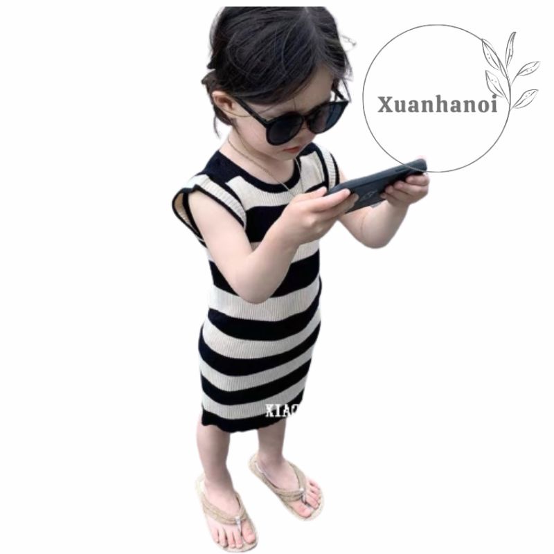 Váy bé gái body tăm gân XHN1035