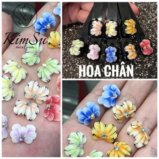 Phụ kiện nail - hoa bột - Hoa chân ( cúc nửa )
