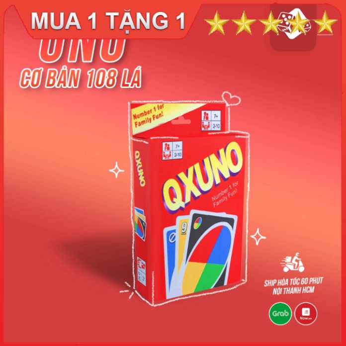 Bộ bài UNÔ bản dày 108 lá Tặng bộ bài Kimetsu noyaiba - bài tây anime