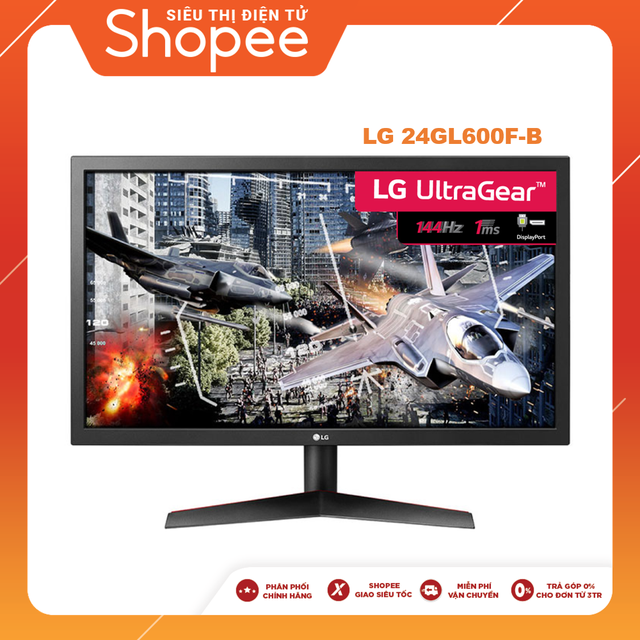[Nhập LGOFDEC giảm 200k] Màn Hình Gaming LG UltraGear 24GL600F-B 24" Full HD 1ms 144Hz Radeon FreeSync TN - Chính Hãng | BigBuy360 - bigbuy360.vn