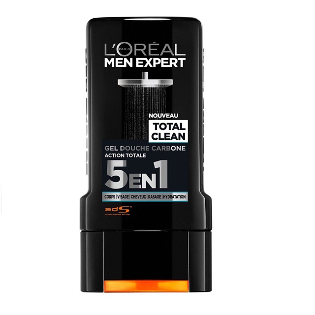 Sữa tắm gội toàn thân L’oreal Men Expert 5 in 1 chai 300ml của Pháp | BigBuy360 - bigbuy360.vn