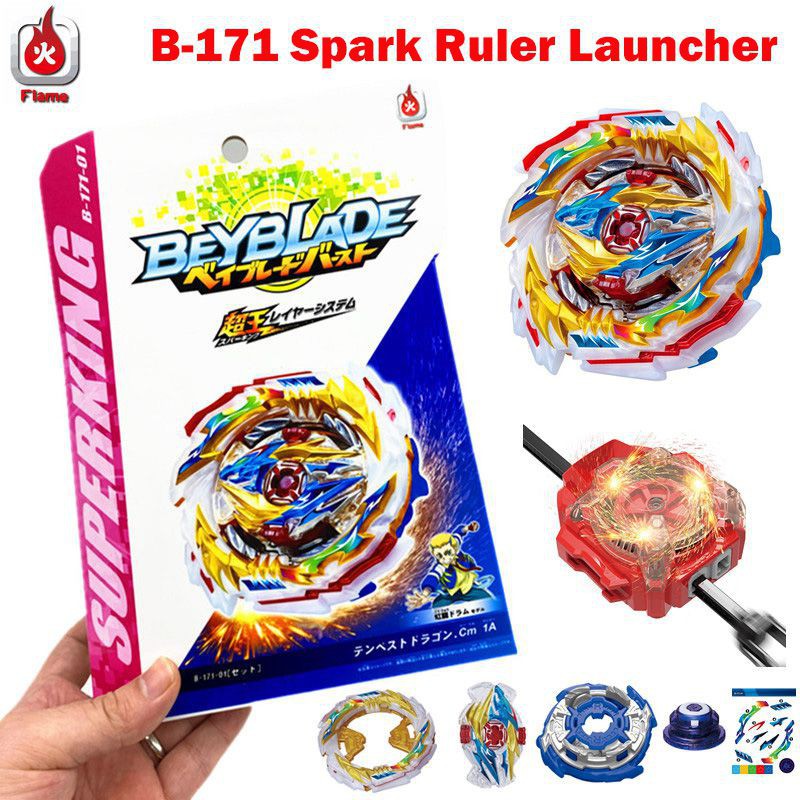 Đồ chơi con quay Beyblade Superking B-171 Tempest Dragon 1A đầu đơn dĩa phóng tùy chọn tiện lợi