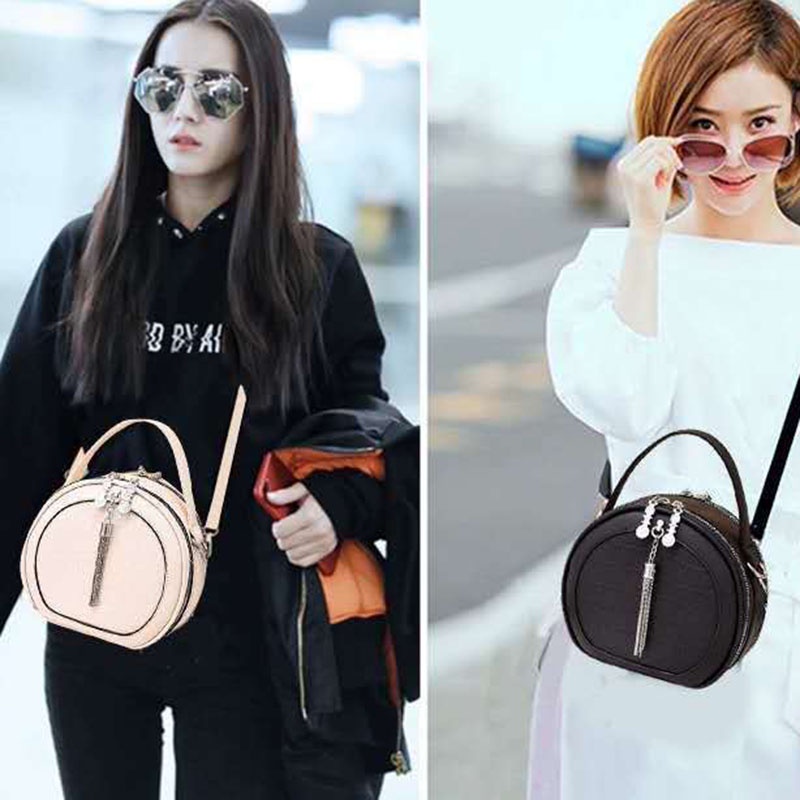 Túi Xách Tròn Nhỏ Xinh Thời Trang Dễ Phối Đồ Cho Nữ