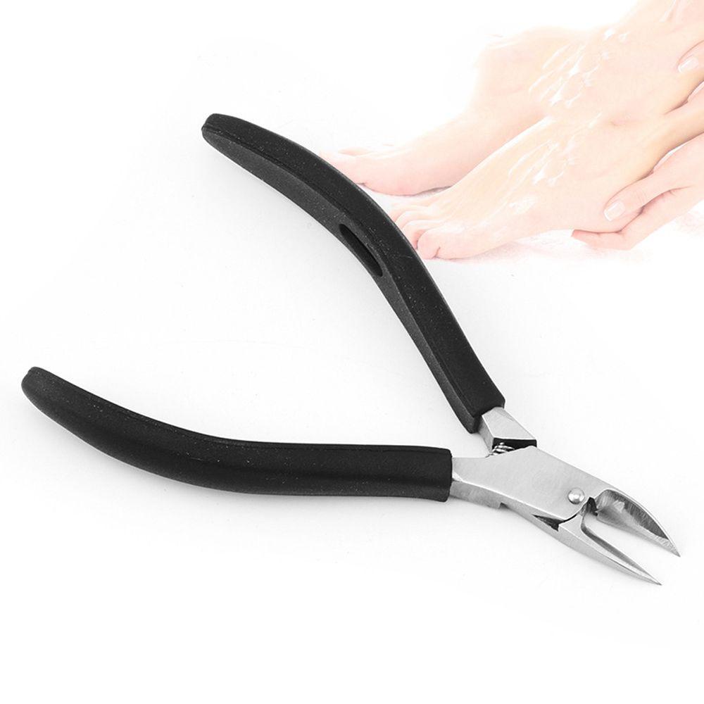 AROMA Kềm Cắt Móng Tay Bằng Thép Không Gỉ Tay Cầm Silicone Tiện Dụng