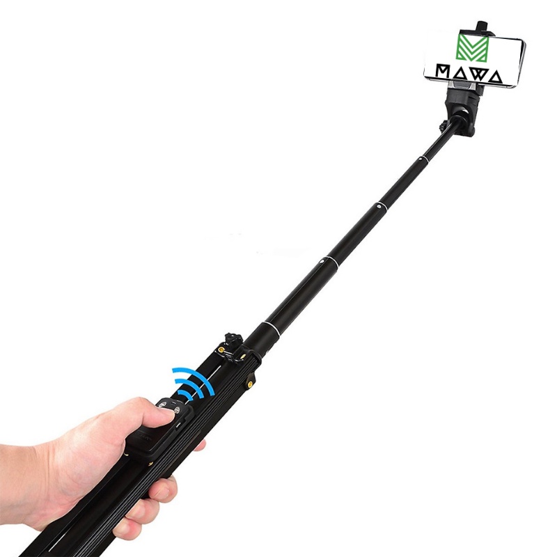 Gậy chụp ảnh 3 chân tripod Yunteng VCT 1688 chụp hình bluetooth quay video, livestream kèm túi đựng, đầu kẹp điện thoại
