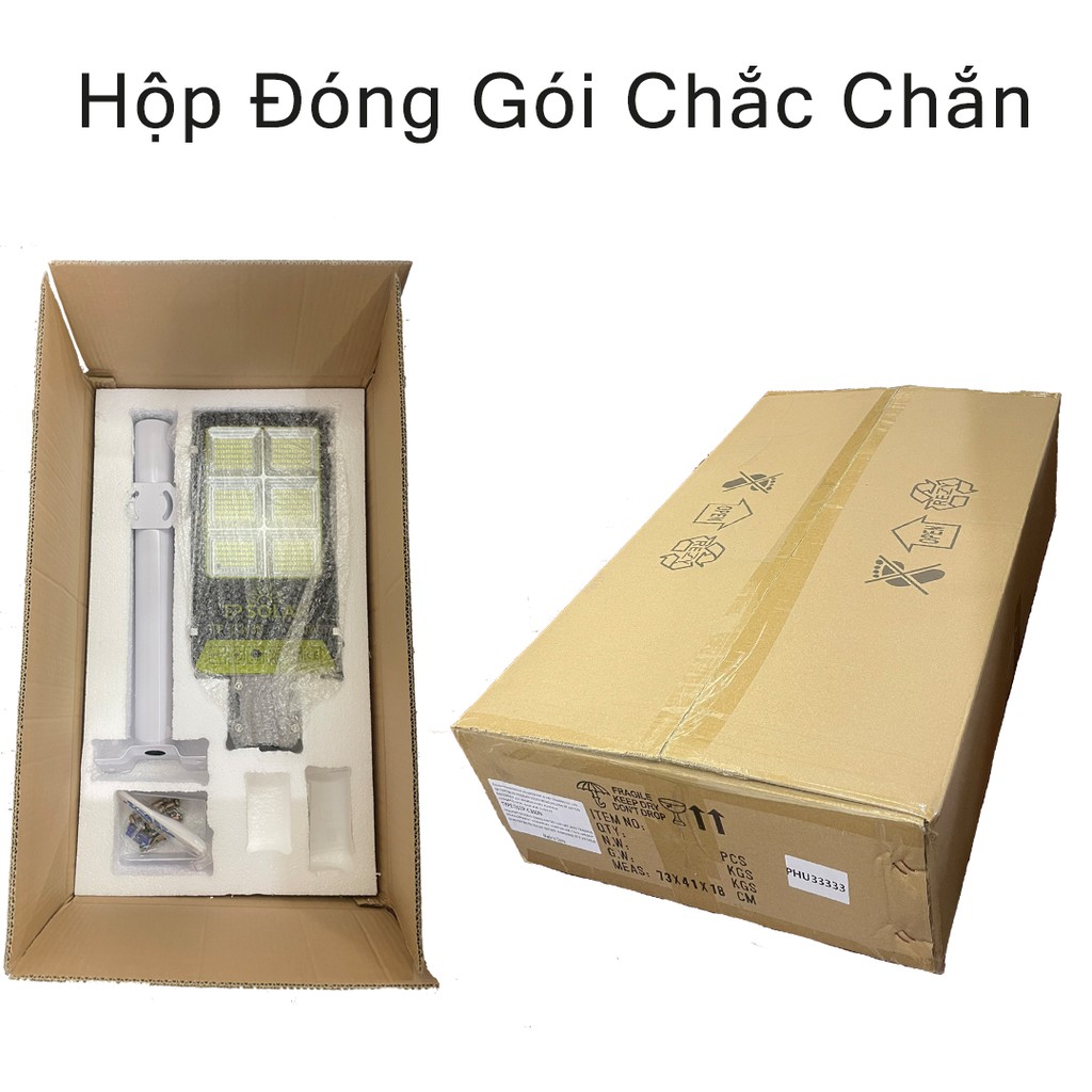 Đèn đường năng lượng mặt trời 300w sân vườn TP Solar C300N bàn chải, liền thể, đủ chân đế phụ kiện đèn bảo hành 3 năm