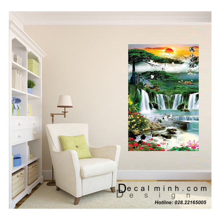 Decal Tranh dán tường phong thủy đẹp (cao cấp)