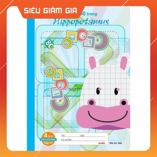 Vở ô ly Klong SchoolLine - 200 trang; Ms 046 - sỉ ib