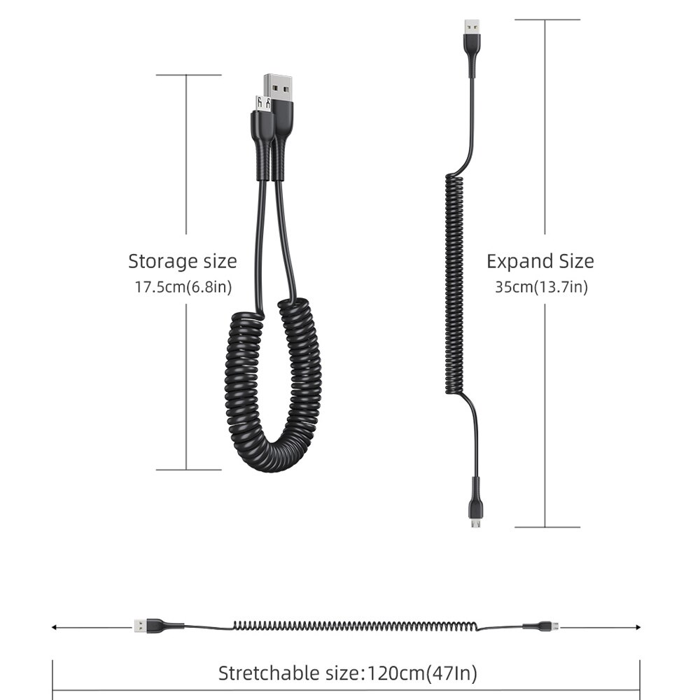 Cáp Sạc Nhanh ESSAGER Cổng Micro USB Chuyên Dụng Cho Điện Thoại Android