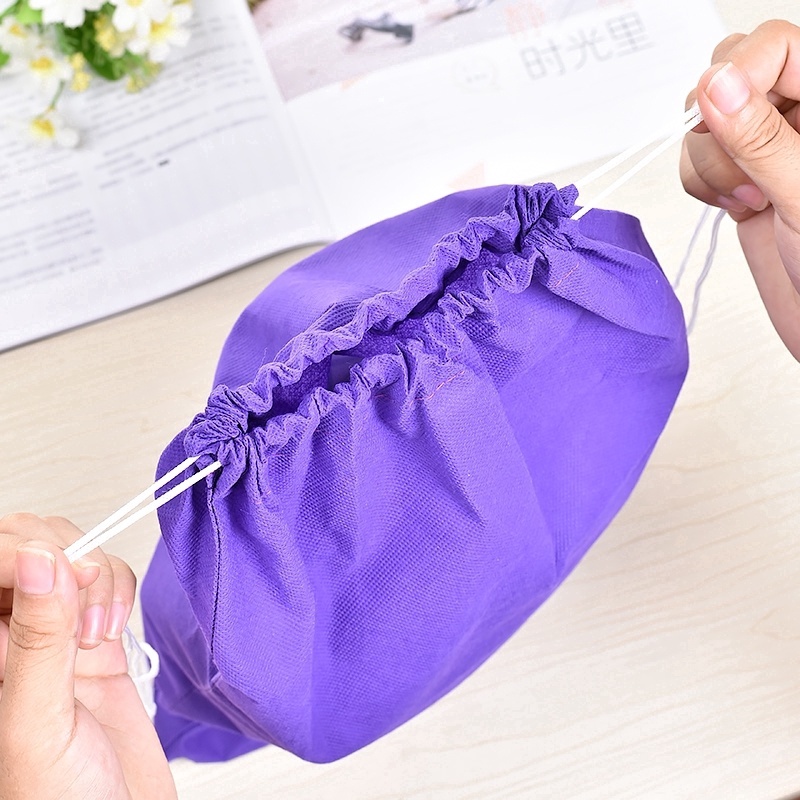 Túi đựng giày quần áo đồ chơi vật dụng vải không dệt kiểu dây rút tiện lợi