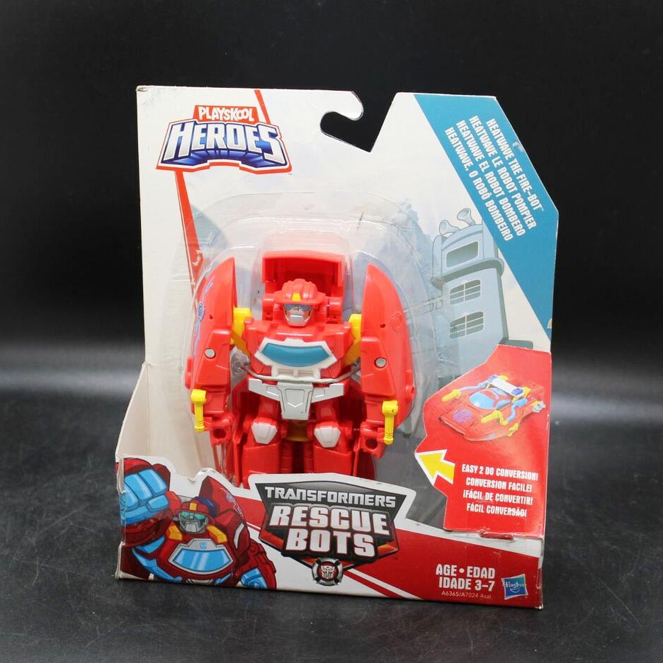 Đồ chơi Robot Transformer Playskool Heroes Rescue Bots Heatwave the Fire-Bot biến hình xe ô tô (Box)
