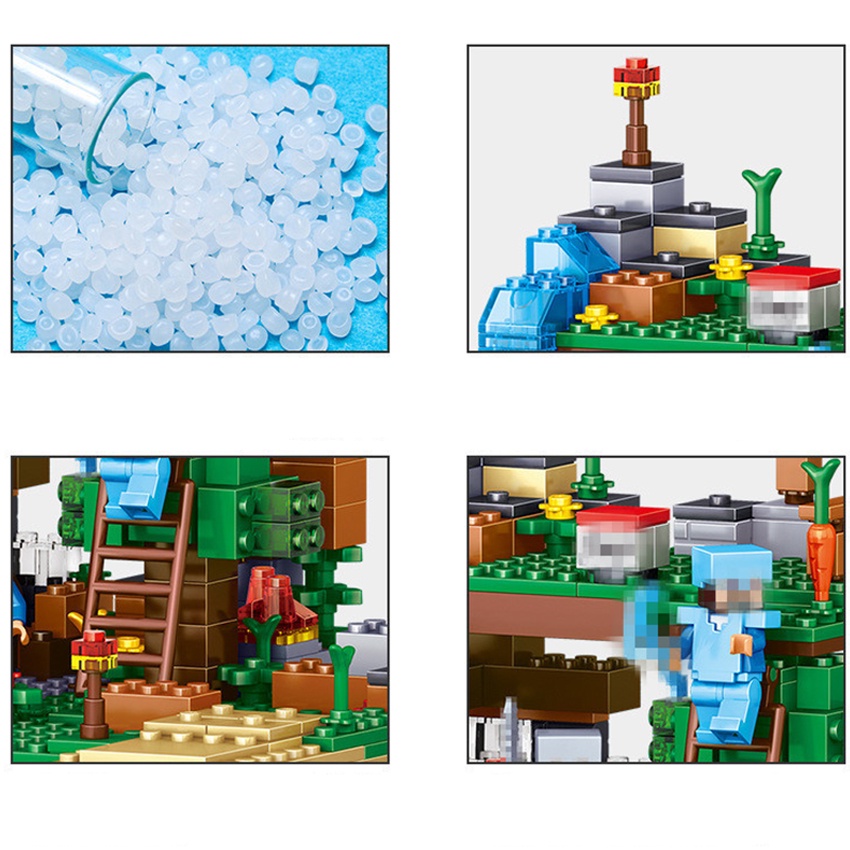 Đồ Chơi Xếp Hình Mincraft - Đồ Chơi Xếp Hình Phát Triển Tư Duy Cho Trẻ Xây Dụng Thành Phố Theo Tựa Game Nổi Tiếng