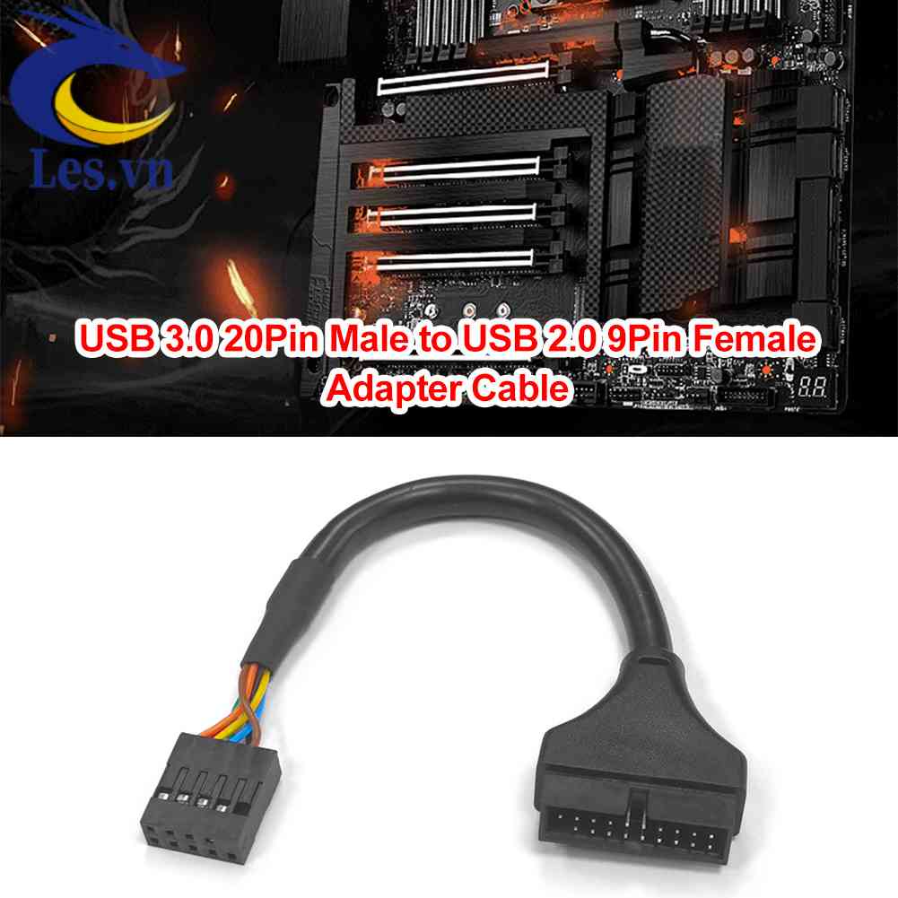 Cáp ChuyểN ĐổI 15cm USB 3.0 Sang USB 2.0 20 Pin Sang 9 Pin