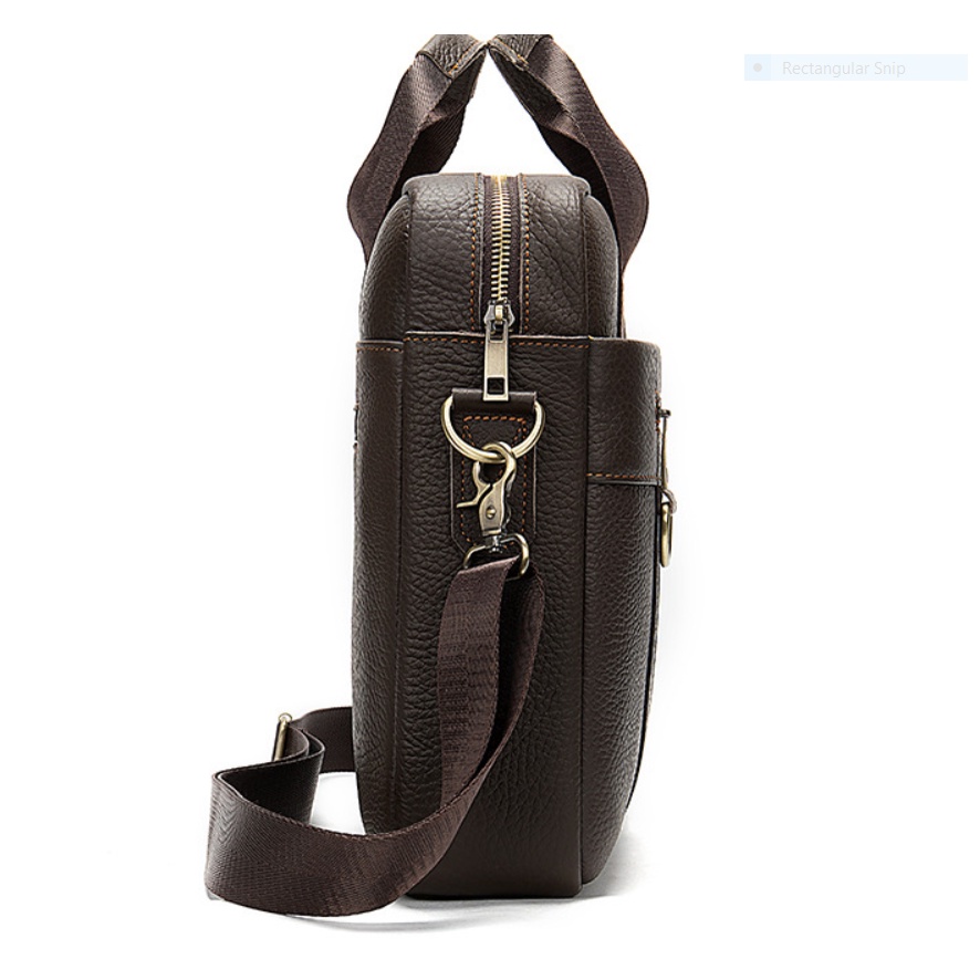 Túi xách nam công sở 100% da bò thật cao cấp phong cách mới 15,6&quot;