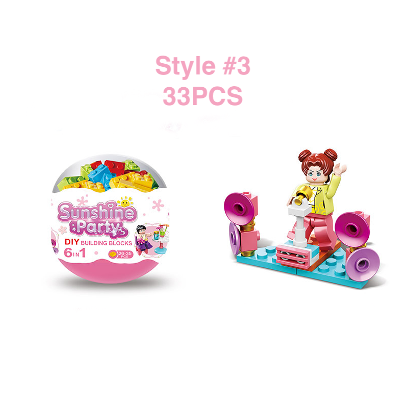 SUPO Depot - GASHAPON Bộ 6 Khối Lắp Ráp Đồ Chơi Cho Bé