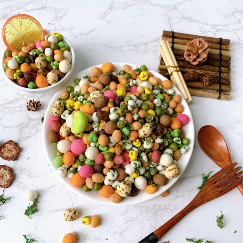 Đậu mix 25 vị 500g ăn vặt ngon Min's food vừa ngon vừa rẻ