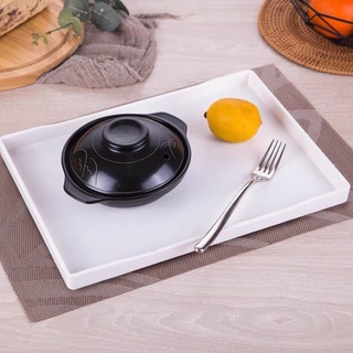 Khay nhựa chữ nhật 30x22cm đựng đồ ăn