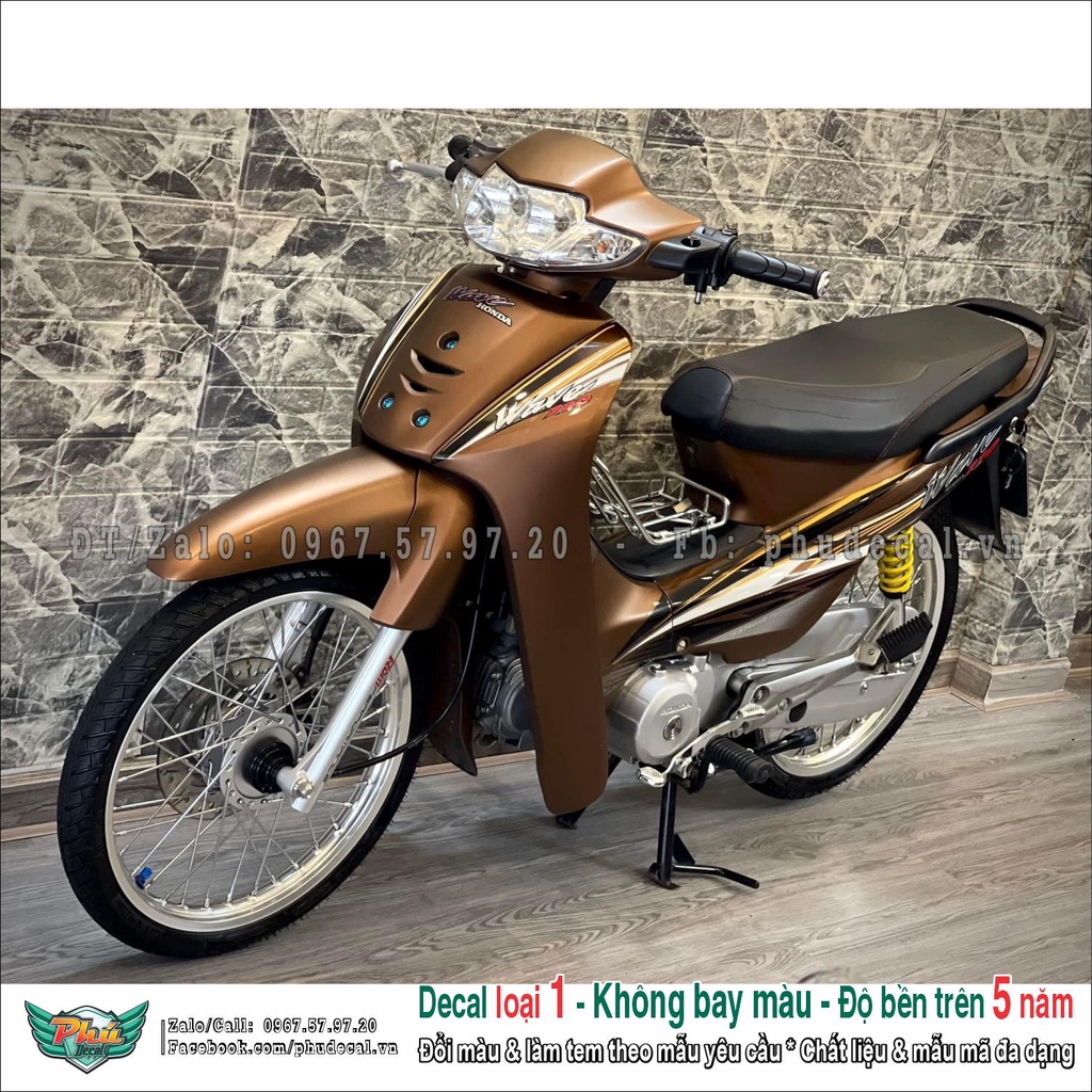 Tem rời Wave nhỏ màu cafe (2)