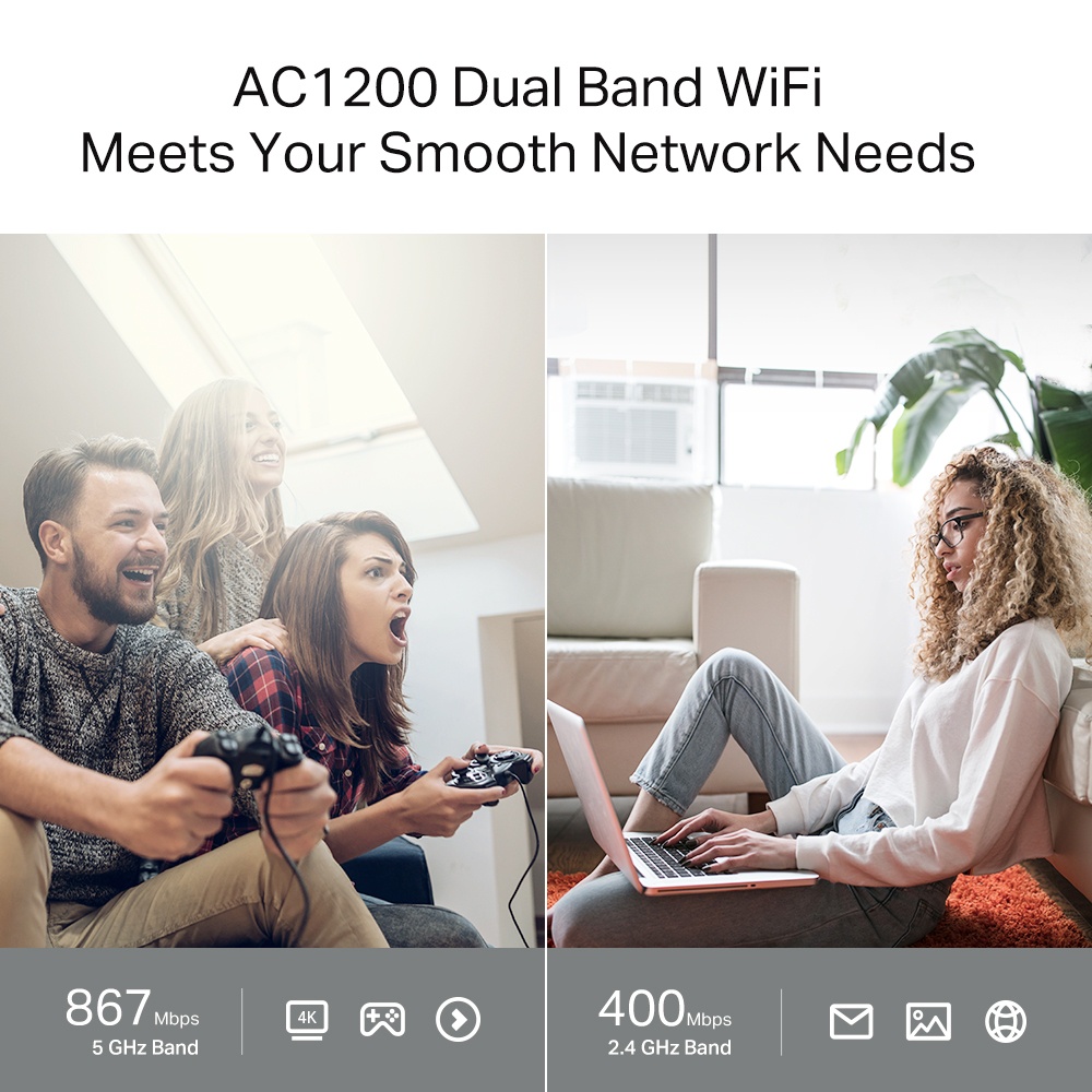 Bộ phát wifi TP-Link Archer C64 MU-MIMO AC1200Mbps (Chính Hãng TP-Link Việt Nam)