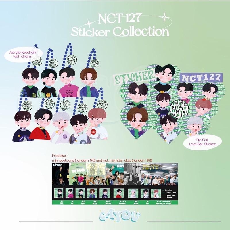 Móc Khóa Dán Nct127 | Hình Dán Album Nct127 | Hình Dán Nct127 |Áo Thun In Hình Ca Sĩ Taeil Yuta Taeyong Doyoung Johnny Jaehyun Jungwoo