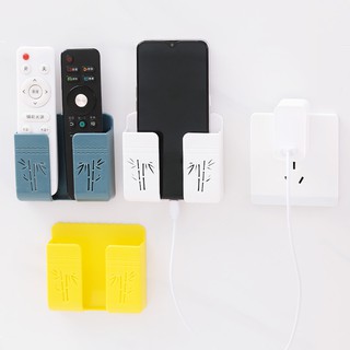 Kệ dán tường để remote điện thoại, đựng đồ đa năng có tai treo đồ, Móc dính tường để đồ siêu chắc chắn Molangshop