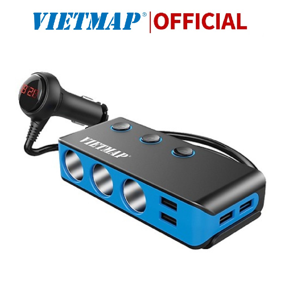 Bộ VietMap chia nguồn xe hơi VM71 - Bảo hành 12 Tháng