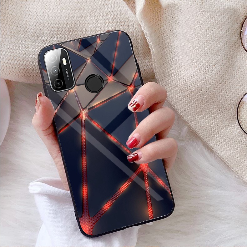 Ốp Lưng OPPO A53 Mặt kính gương sáng bóng cao cấp