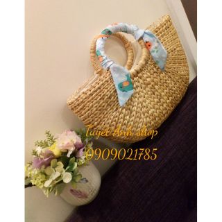 Giỏ xách lục bình cói túi xách nữ thời trang handmade túi xách áo dài