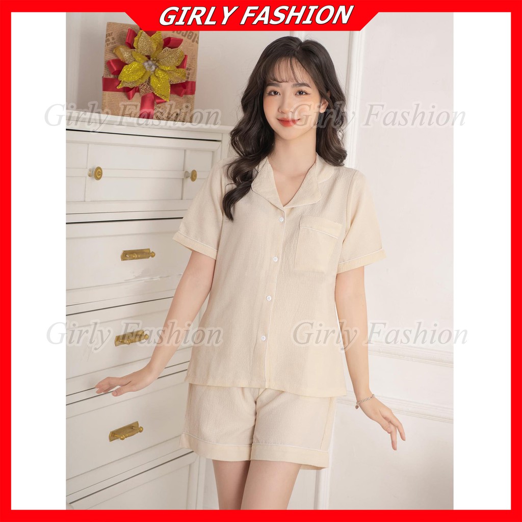 Bộ Mặc Nhà [HÀNG LOẠI I] Bộ PYJAMA Chất Xốp Nhăn, Thoáng Mát Thoải Mái, Siêu Hót 2021