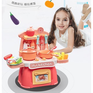 ĐỒ CHƠI NHÀ BẾP 26 CHI TIẾT - ĐỒ CHƠI DỤNG CỤ NẤU ĂN CHO BÉ - BỘ MINI KITCHEN - THU GỌN SAU KHI CHƠI