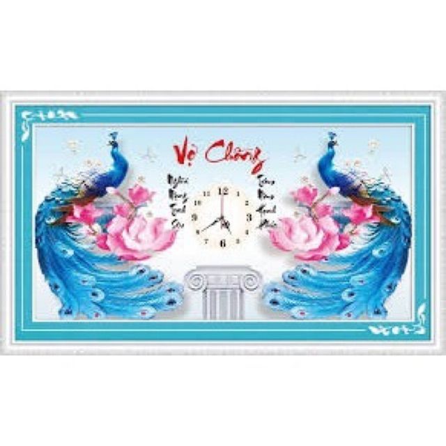 Tranh thêu chữ thập ĐH Vợ Chồng 88940 kt 63x37