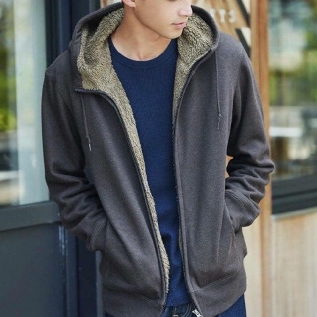Áo ni lót lông cừu nam Uniqlo