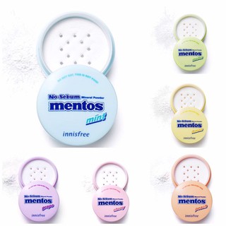Phấn Phủ Bột Kiềm Dầu Innisfree No Sebum x Mentos Mineral Powder Limited Edition
