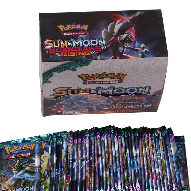 Pokemon Cards Sun&Moon Guardian Rising Booster Box TCG Shiny Reverse Holo Card Trading Card Game