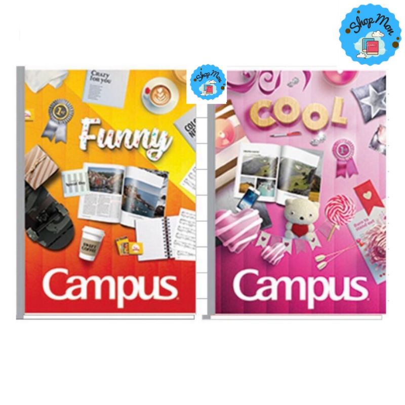 Vở kẻ ngang 200 trang (có chấm - không chấm) CAMPUS Cưng xỉu