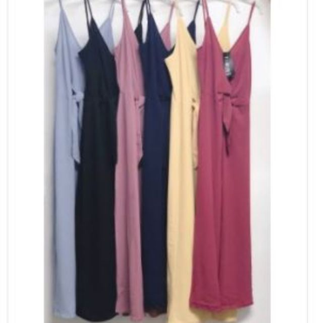 Jumpsuit dài cột eo T.I.M.I.N.G xuất xịn