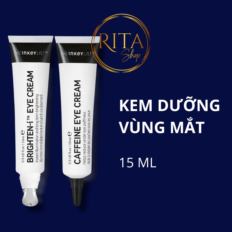 Kem dưỡng làm sáng vùng thâm mắt The INKEY List Caffeine, Brighten-i Eye Cream, Retinol Eye Cream