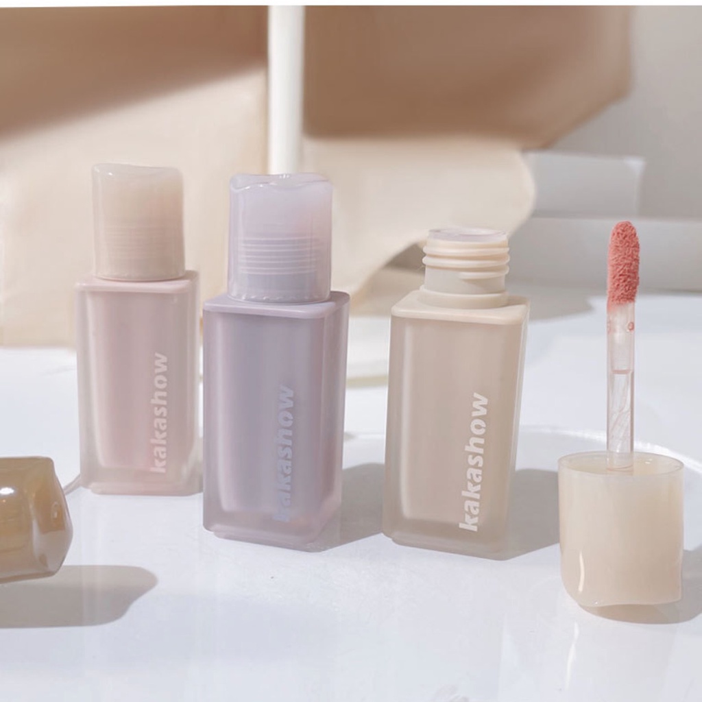 Son kem lì son kem bóng KAKASHOW căng mọng mướt môi LIP GLOSS KAKA17 mềm mịn môi Soft Mist Lip Glaze KAKA10