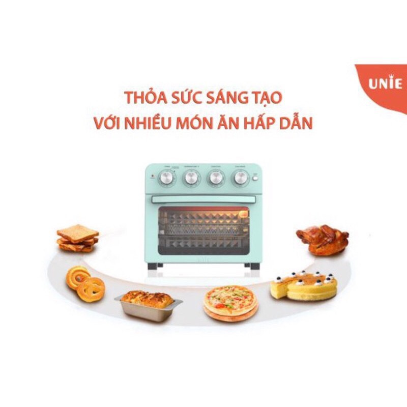Lò nướng kiêm nồi chiên không dầu Unie Q37 - Hàng chính hãng