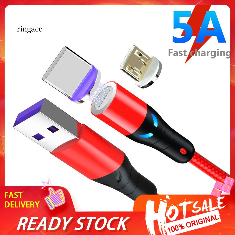 Cáp Sạc Nhanh 5a Qc3.0 8pin Micro Usb Type-C Cho Android