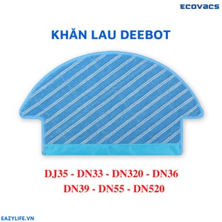 Phụ kiện khăn lau, giẻ lau robot hút bụi ecovacs deebot dj35, dn33, dn320, dn36, dn39, dn55, dn520 sẵn