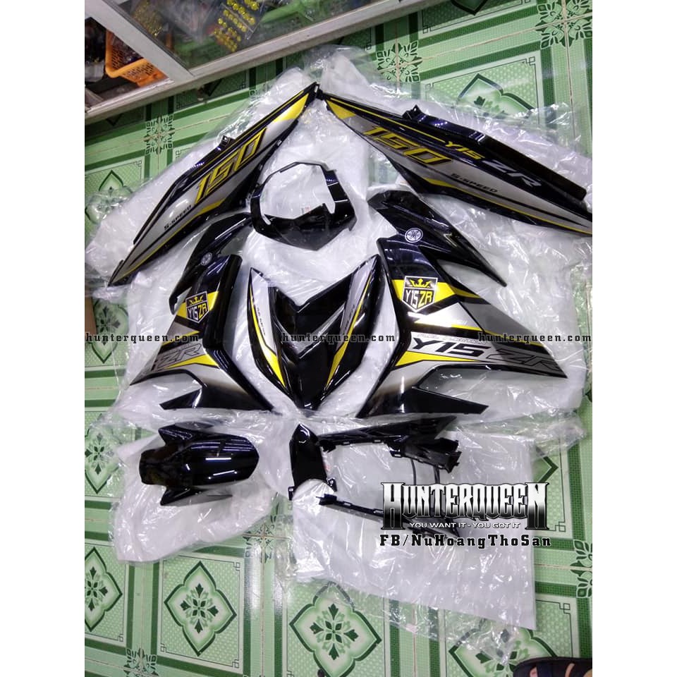 Tem Exciter 150. Tem Y15ZR đơn giản, vàng đen. Chất liệu candy. Chỉnh sửa theo yêu cầu. Sắc nét, bền màu, chống nước