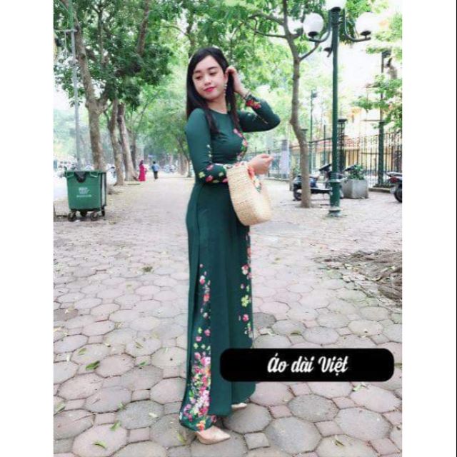 Áo dài may sẵn in 3D (kèm quần, hình thật)