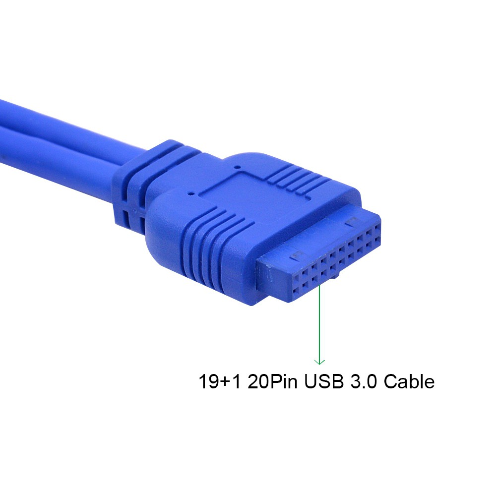 2 Ports USB 3.0 Front Panel Adapter Plastic Bracket for PC Desktop N7VN