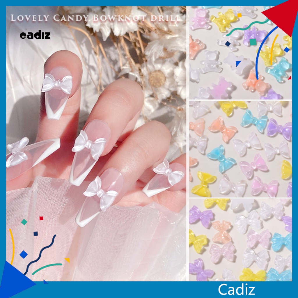 Nơ 3D Đính Móng Tay Trang Trí