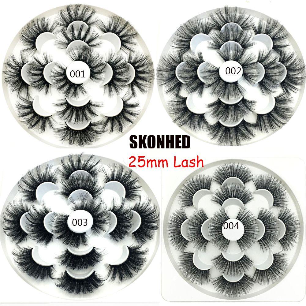 Set 7 Cặp Lông Mi Giả 25mm MIH SKONHED Trang Điểm Mắt Xinh Đẹp