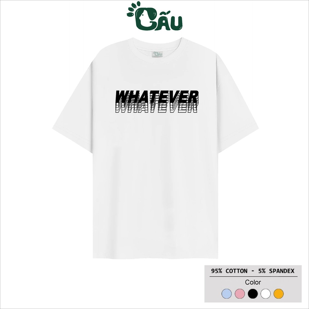 Áo thun tay lỡ Gấu 194 Unisex from rộng phong cách Local Brand Ulzzang vải coton cao cấp dày dặn, co dãn - Whatever